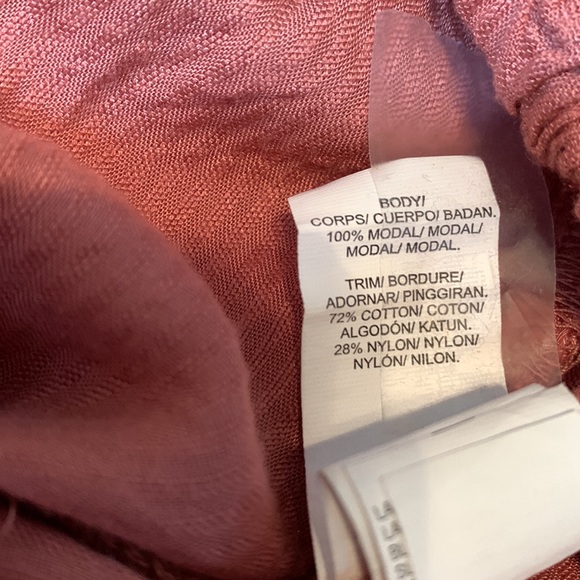 Lucky Brand 🍀 Burnt Orange Lace Cut Boho Top - Picture 10 of 10